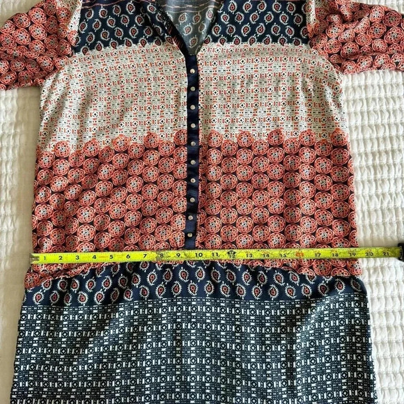 ZARA BASIC V NECK BOHO DRESS SIZE L - Picture 6 of 8